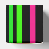 Neon strepen bedankdoosjes (Bovenkant)