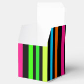 Neon strepen bedankdoosjes (Geopend)