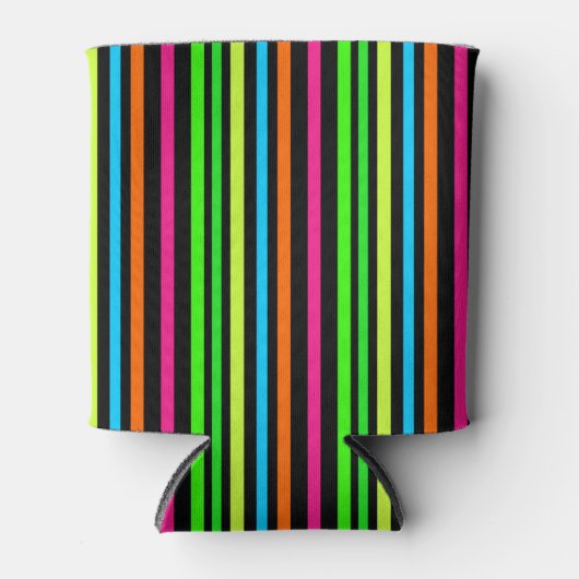 Neon strepen blikjeskoeler (Voorkant)