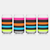 Neon strepen blikvorm glas (Achterkant)
