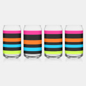 Neon strepen blikvorm glas (Voorkant)