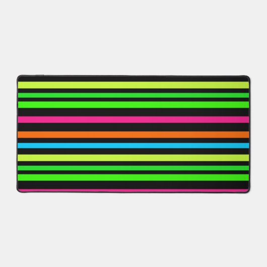 Neon strepen bureaumat (Voorkant)