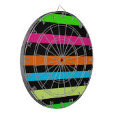Neon strepen dartbord (Voorkant Links)