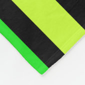 Neon strepen fleece deken (Hoek)