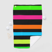 Neon strepen golfhanddoek (Insitu)