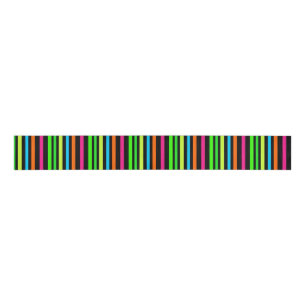 Neon strepen grosgrain lint