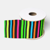 Neon strepen grosgrain lint (Spoel)