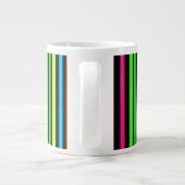 Neon strepen grote koffiekop (Achterkant)