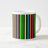Neon strepen grote koffiekop (Voorkant rechts)