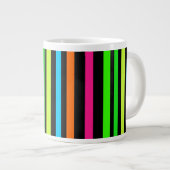 Neon strepen grote koffiekop (Voorkant rechts)