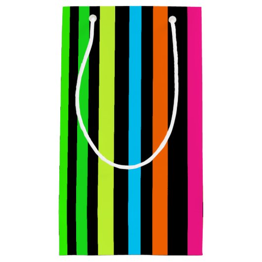 Neon strepen klein cadeauzakje (Voorkant)