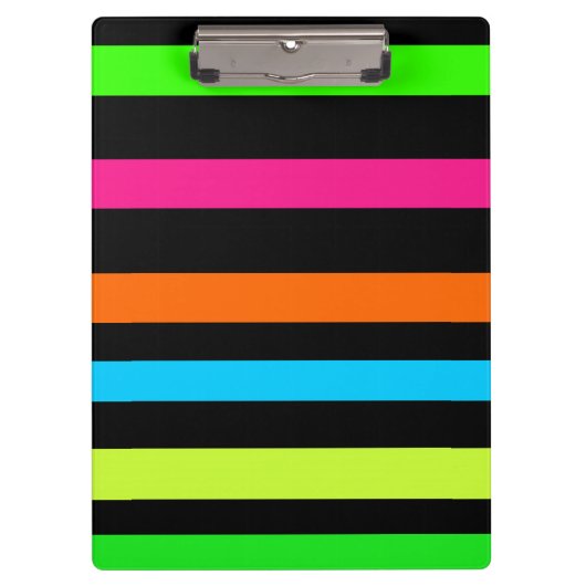 Neon strepen klembord (Voorkant)