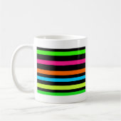 Neon strepen koffiemok (Links)