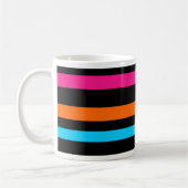 Neon strepen koffiemok (Links)