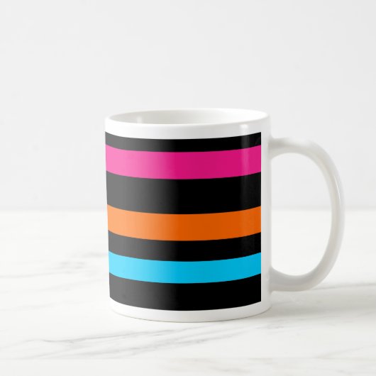 Neon strepen koffiemok (Rechts)