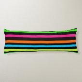 Neon strepen lichaamskussen (Achterkant)