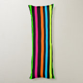 Neon strepen lichaamskussen (Achterkant (Verticaal))