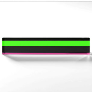 Neon strepen naambordje