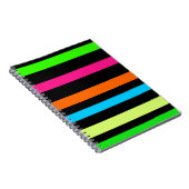 Neon strepen notitieboek (Rechterzijde)