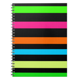 Neon strepen notitieboek