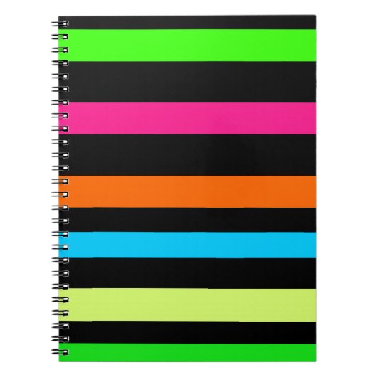 Neon strepen notitieboek (Voorkant)