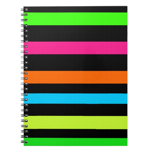 Neon strepen notitieboek (Voorkant)