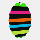 Neon strepen ornament kaart (Rechts)