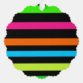Neon strepen ornament kaart (Achterkant)
