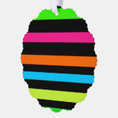 Neon strepen ornament kaart (Links)