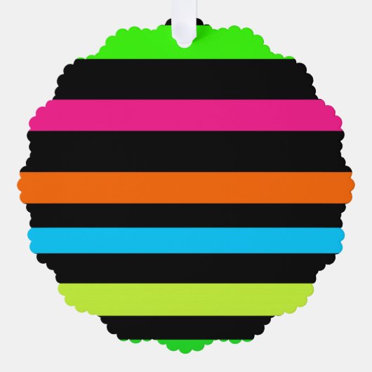 Neon strepen ornament kaart (Voorkant)