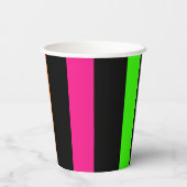Neon strepen papieren bekers (Achterkant)