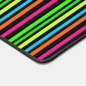 Neon Strepen Patroon Bureaumat (Hoek)