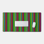 Neon Strepen Patroon Bureaumat (Keyboard & Muis)
