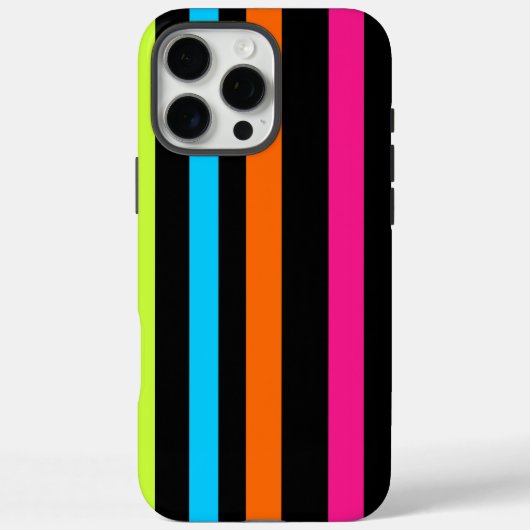 Neon Strepen Patroon Case-Mate iPhone Case (Achterkant)