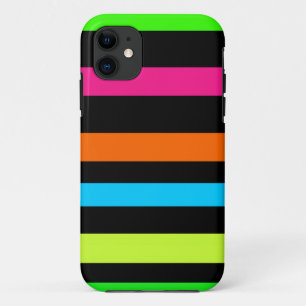 Neon Strepen Patroon iPhone 11 Hoesje
