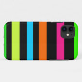 Neon Strepen Patroon Case-Mate iPhone Case (Achterkant (horizontaal))