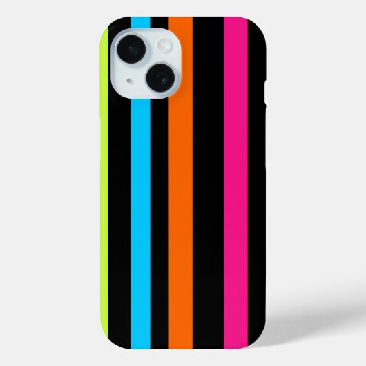 Neon Strepen Patroon Case-Mate iPhone Case (Achterkant)