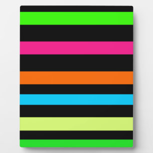 Neon Strepen Patroon Fotoplaat