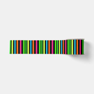 Neon Strepen Patroon Grosgrain Lint