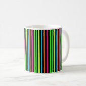 Neon Strepen Patroon Koffiemok (Voorkant rechts)