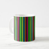 Neon Strepen Patroon Koffiemok (Voorkant links)