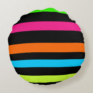 Neon strepen rond kussen