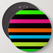 Neon strepen ronde button 6,0 cm (Voorkant /achterkant)
