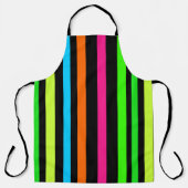 Neon strepen schort (Voorkant)
