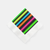 Neon strepen servet (Hoek)