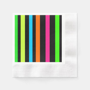 Neon strepen servet