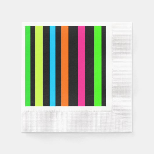 Neon strepen servet (Voorkant)