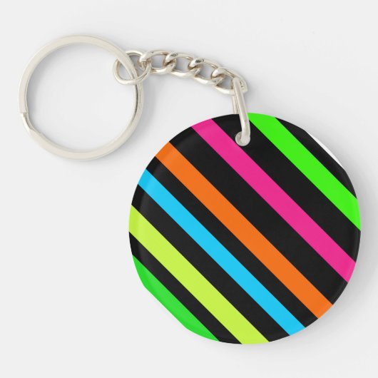 Neon strepen sleutelhanger (Voorkant)