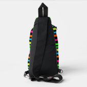 Neon strepen sling bag (Achterkant)
