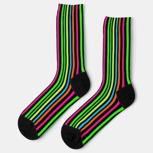 Neon strepen sokken (Links)